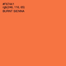 #F67441 - Burnt Sienna Color Image